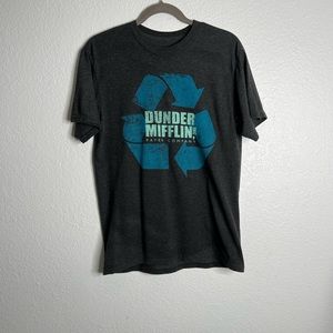 The Office Dunder Mifflin Grey Graphic Tee Medium